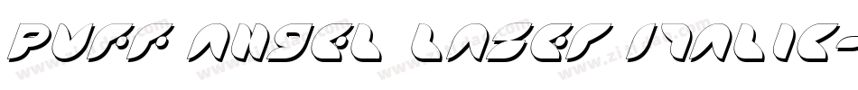 Puff Angel Laser Italic字体转换